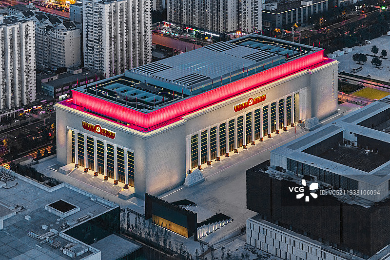 空中看北京中国共产党党史展览馆图片素材