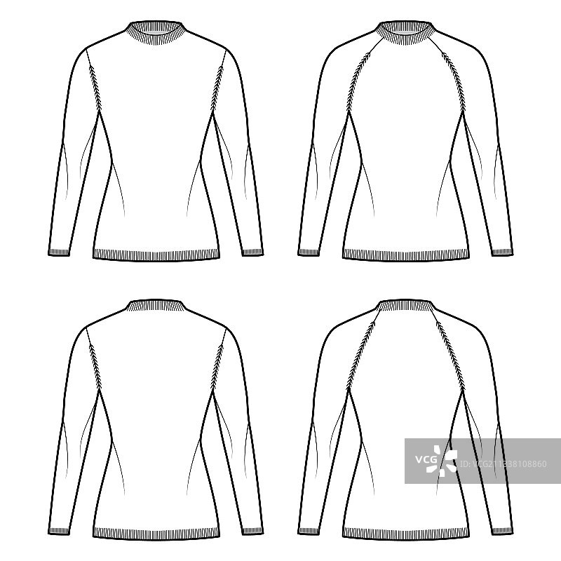 罗纹渔夫毛衣技术时装图片素材
