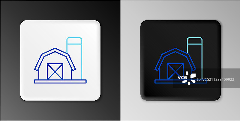 农舍线条图标图片素材