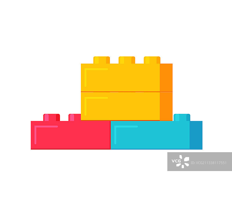 塑料积木或儿童积木图片素材
