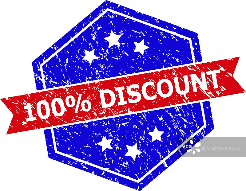 双色100%折扣水印图片素材