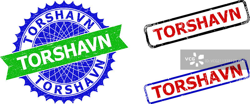 托尔斯港玫瑰花结和矩形双色水印图片素材