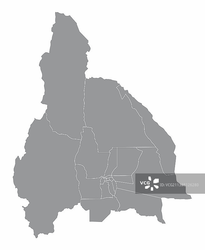 圣胡安省行政地图图片素材