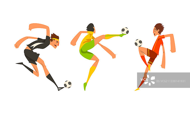 足球运动员比赛动作运动员角色合集图片素材