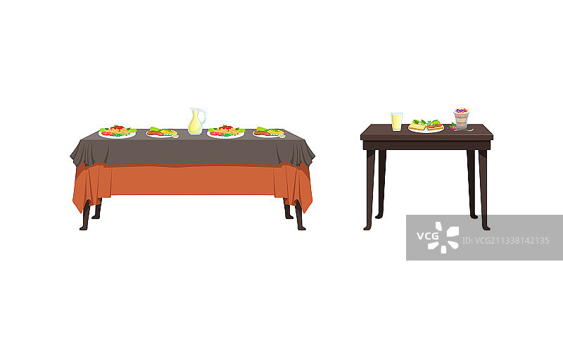 餐桌上的美食佳肴图片素材