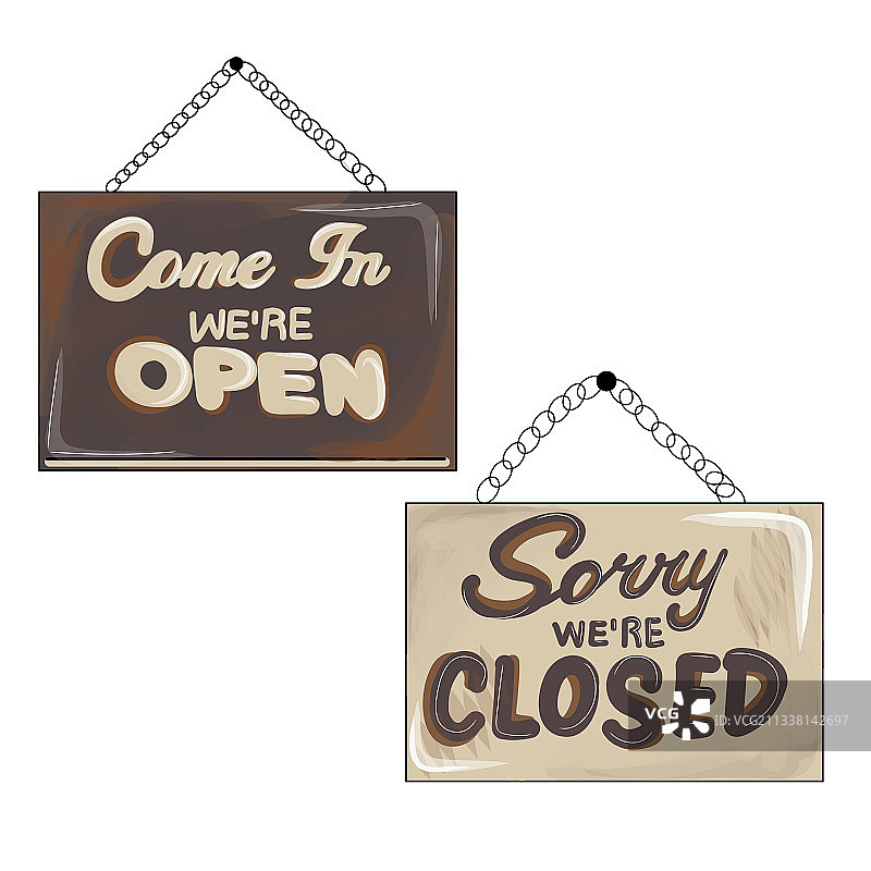 商店标志集图片素材