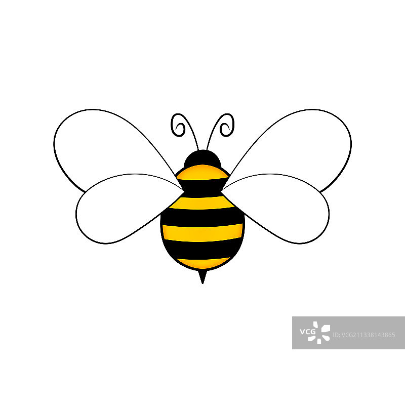卡通蜜蜂吉祥物小蜜蜂飞黄蜂图片素材