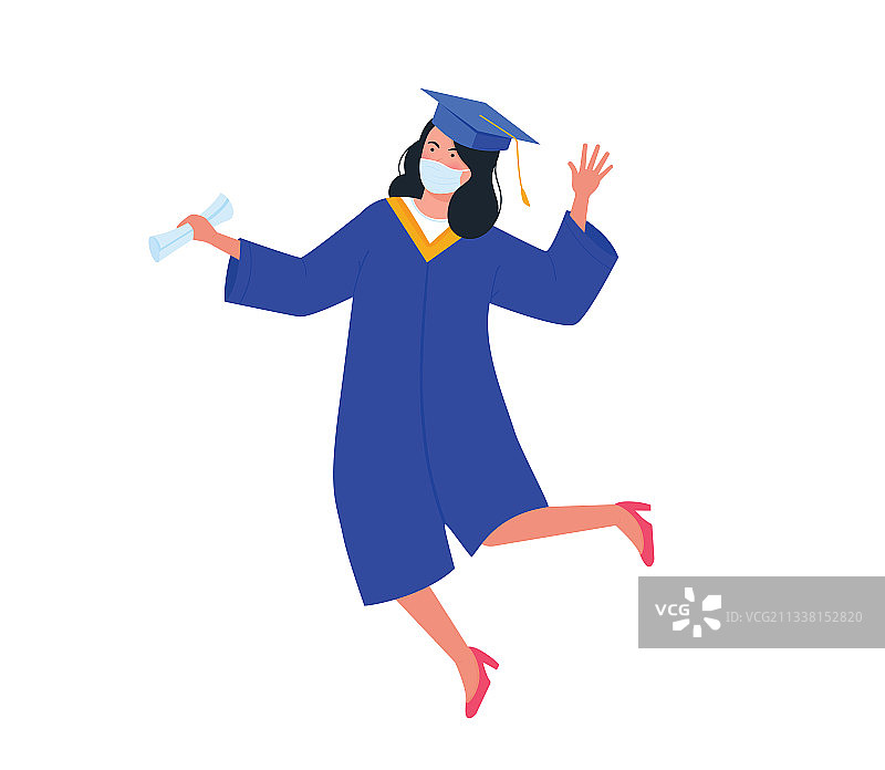 毕业庆祝快乐的毕业生图片素材