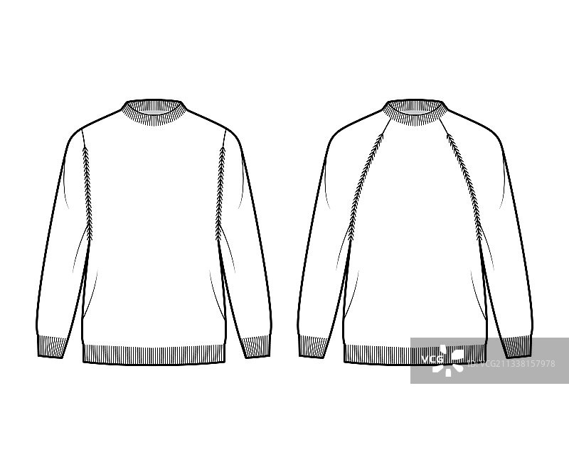 罗纹渔夫毛衣技术时装图片素材