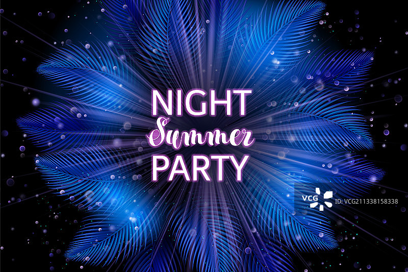 夏威夷风格的异域热带背景矢量图图片素材