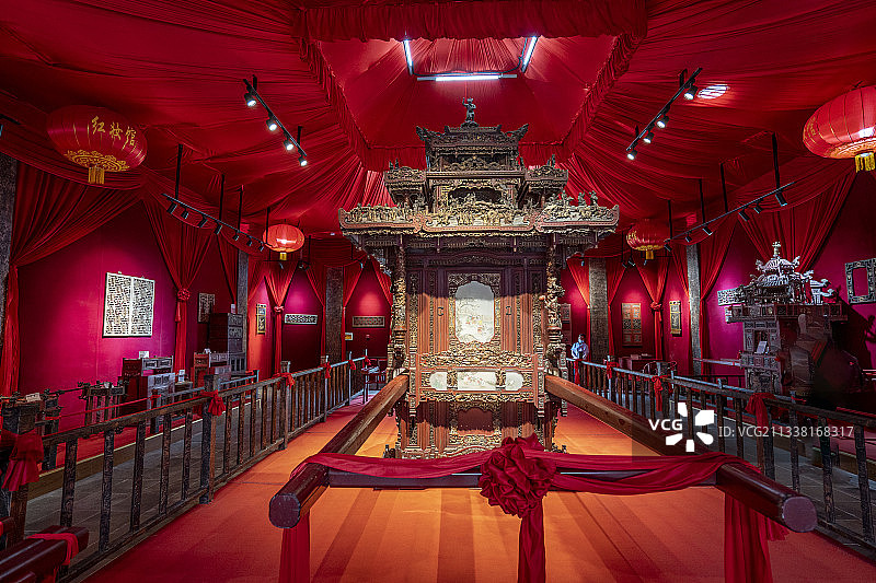 新安江山水画廊樟潭村红妆馆图片素材