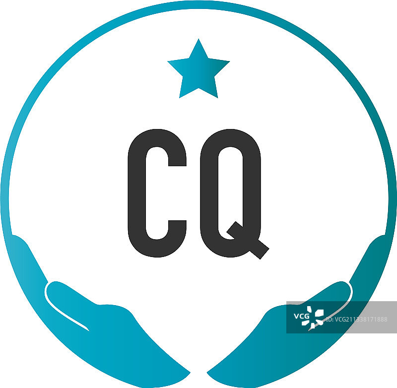 首字母CQ手部护理Logo设计模板图片素材