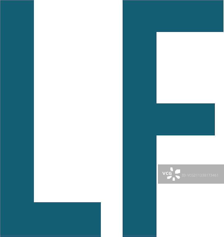 LF字母手盾安全标志图片素材