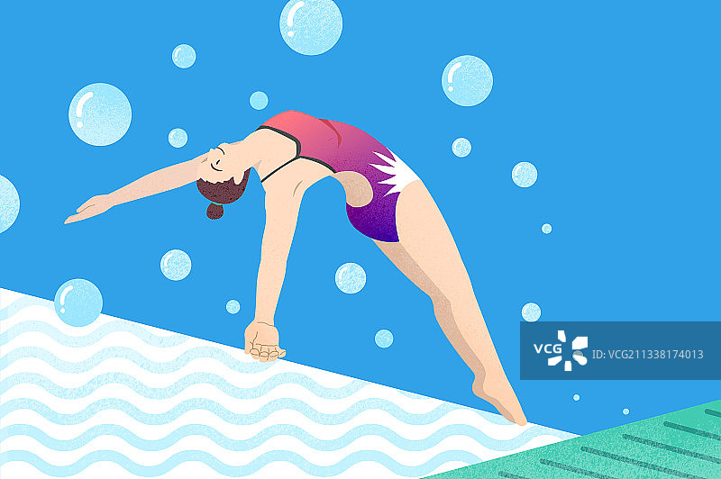 跳水水上运动图片素材
