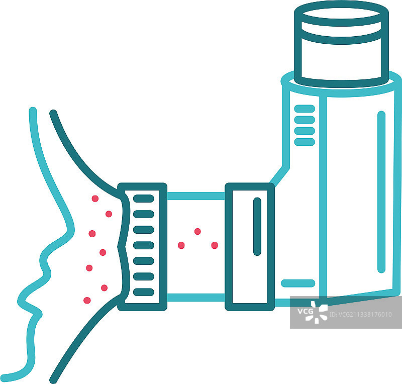 哮喘吸入器面罩图片素材
