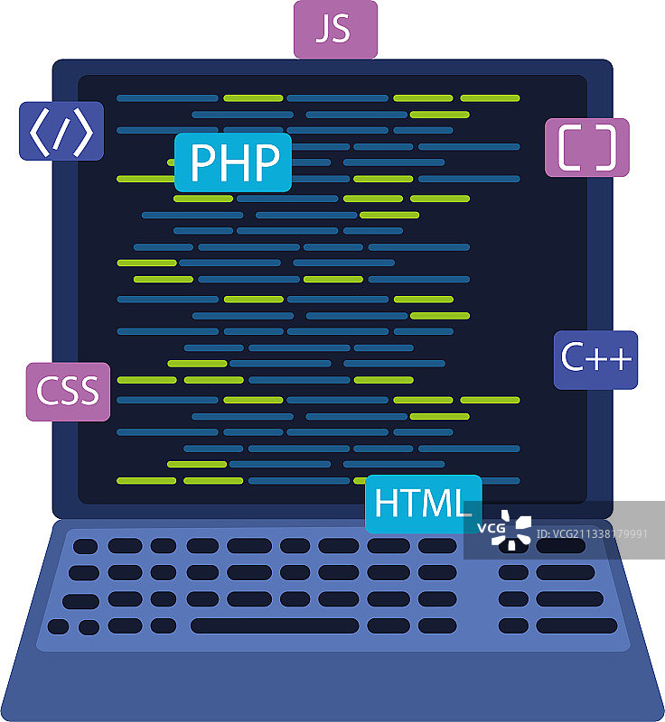网页开发编码图片素材