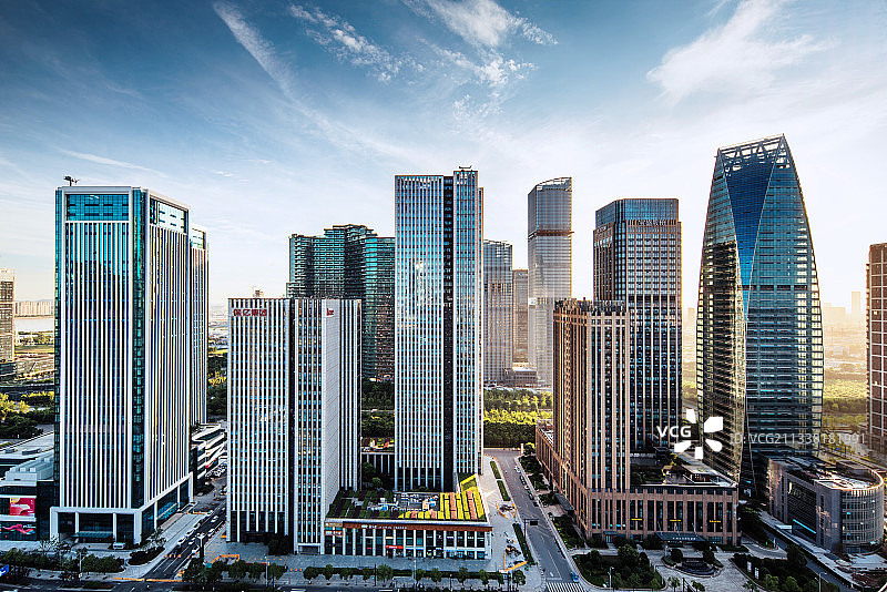 杭州钱江世纪城CBD办公区图片素材