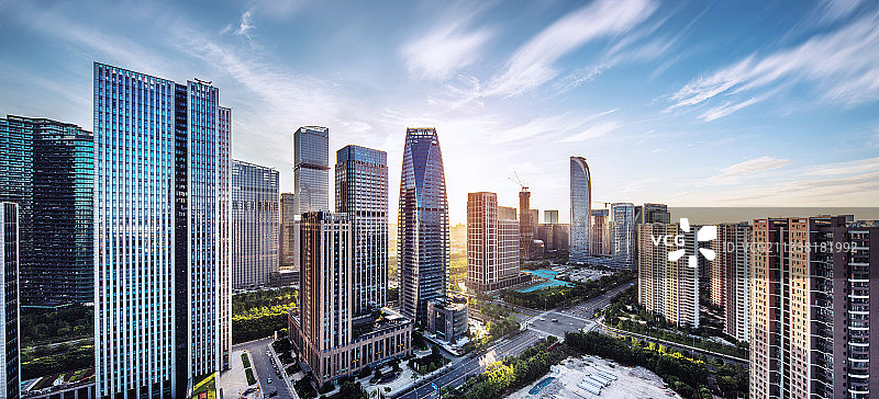 杭州钱江世纪城CBD办公区图片素材