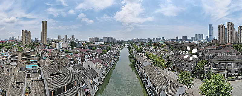 航拍清名桥古运河景区图片素材