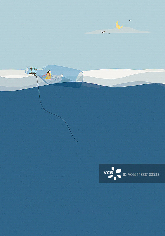 捡拾海的帆图片素材