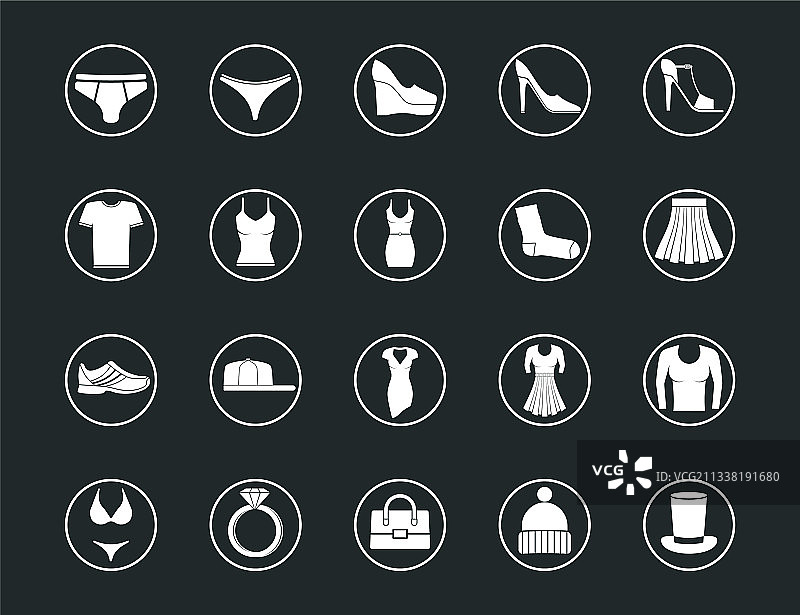 网页和移动设备服装图标Logo图片素材