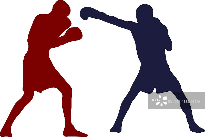 拳击冠军站立准备战斗男人图片素材