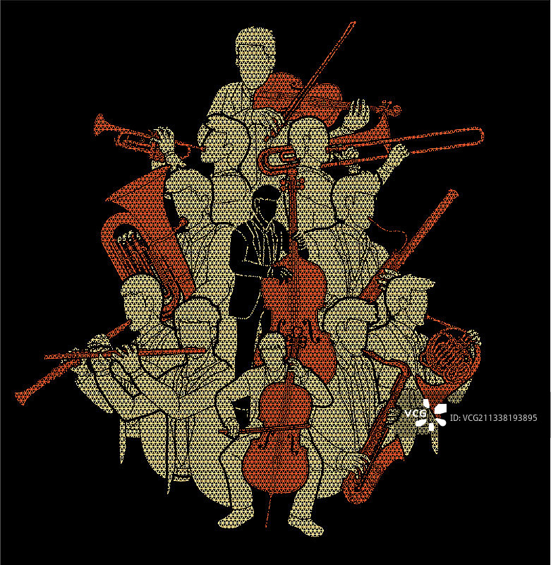 乐团乐器合奏图片素材