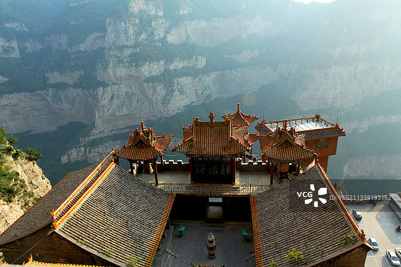 中国山西晋中市介休绵山大罗宫图片素材