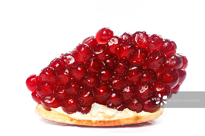 白底上的突尼斯软籽石榴图片素材
