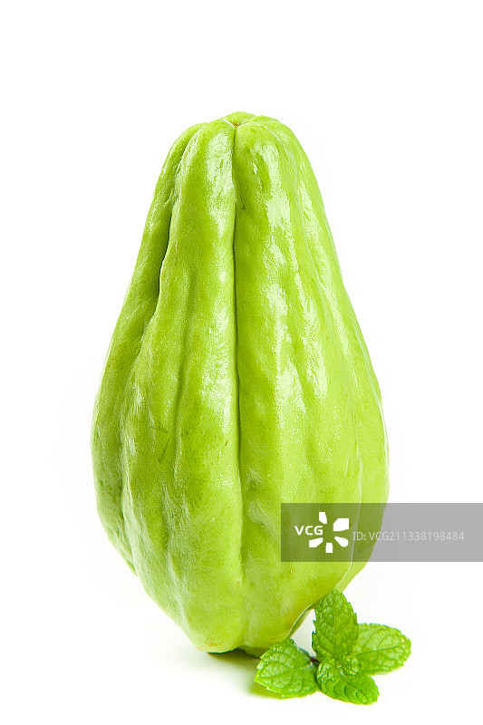 白底上的佛手瓜图片素材