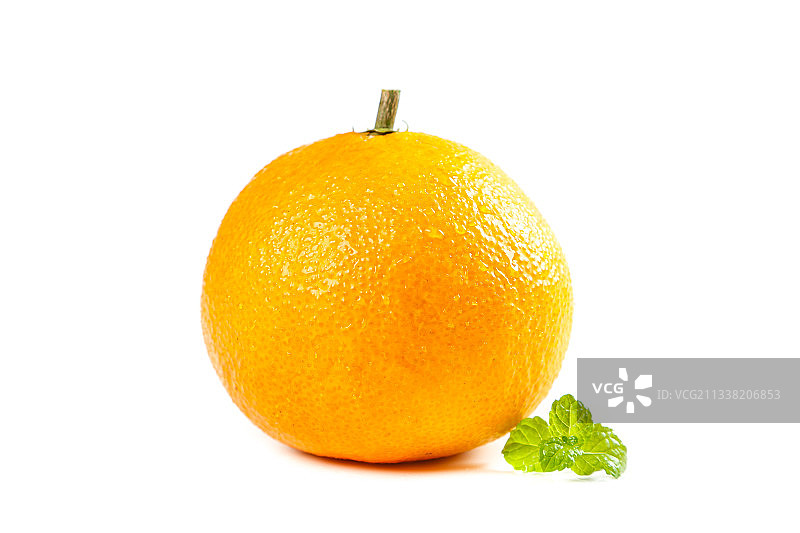 白底上的果冻橙图片素材