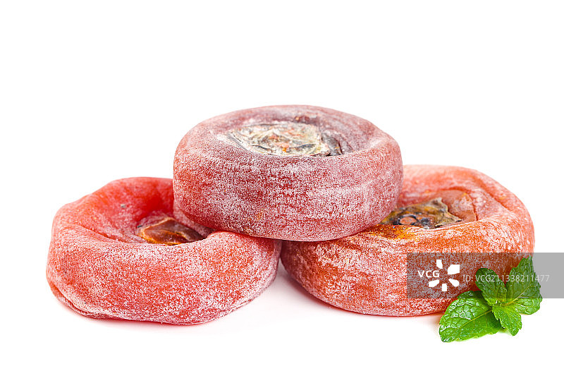 白底上放着柿饼图片素材