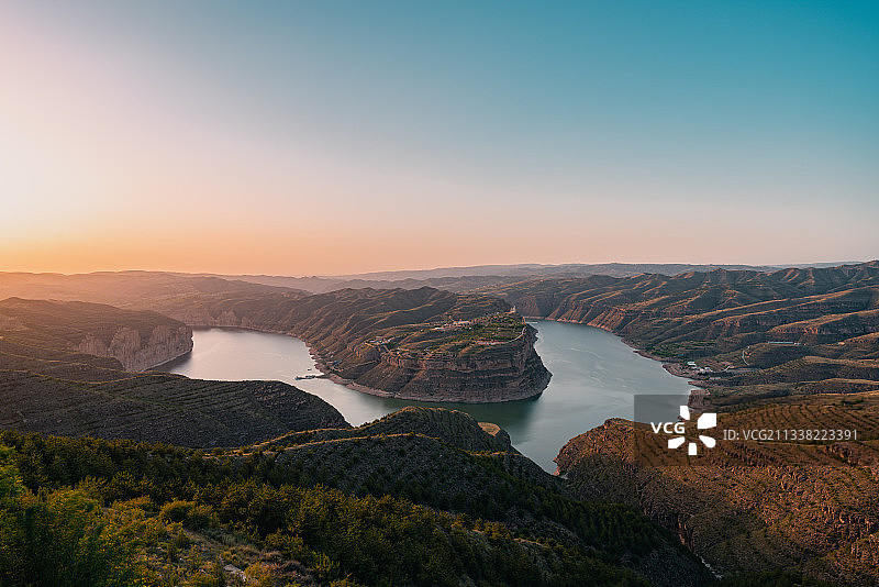 山西偏关老牛湾乾坤湾景观图片素材