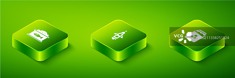 2.5D火箭飞船蜂蜜罐和锡罐图片素材