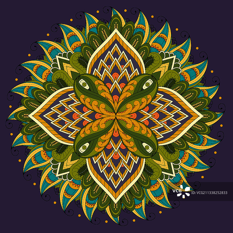 装饰曼陀罗花纹图片素材