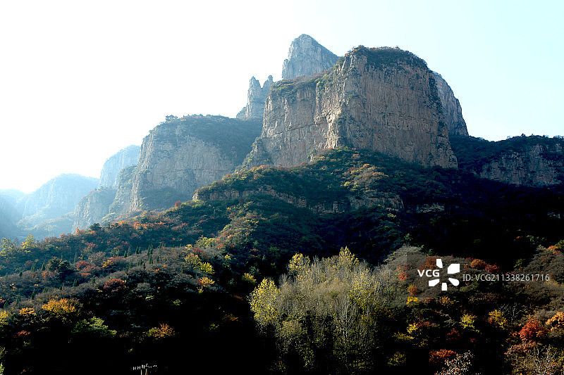 中国河北石家庄平山天桂山--北武当图片素材