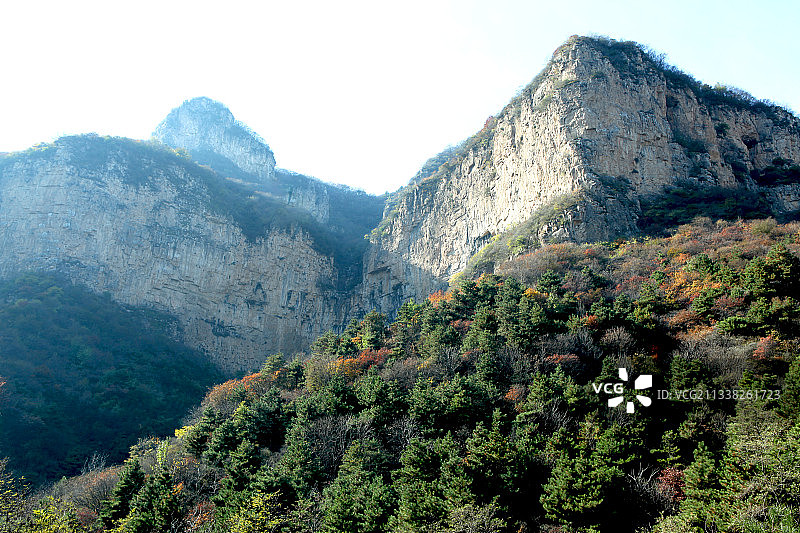 中国河北石家庄平山天桂山--北武当图片素材