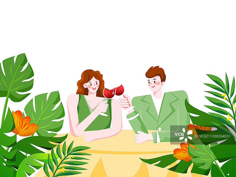 情侣室内吃饭图片素材