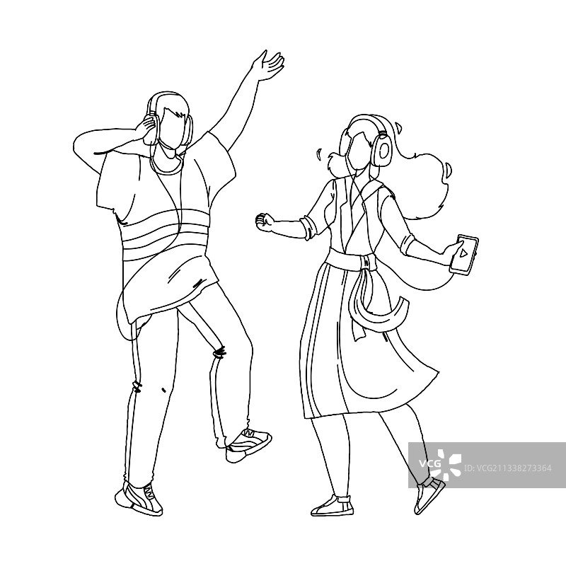 情侣听音乐跳舞图片素材