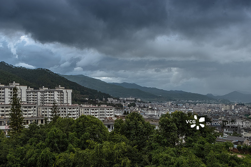 云南省景东彝族自治县县城图片素材