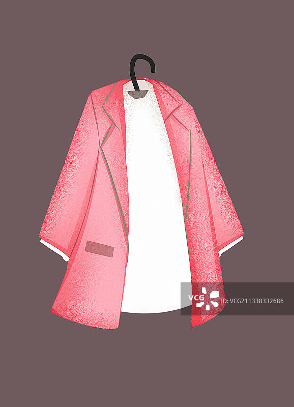 衣架上的衣服插画元素图片素材