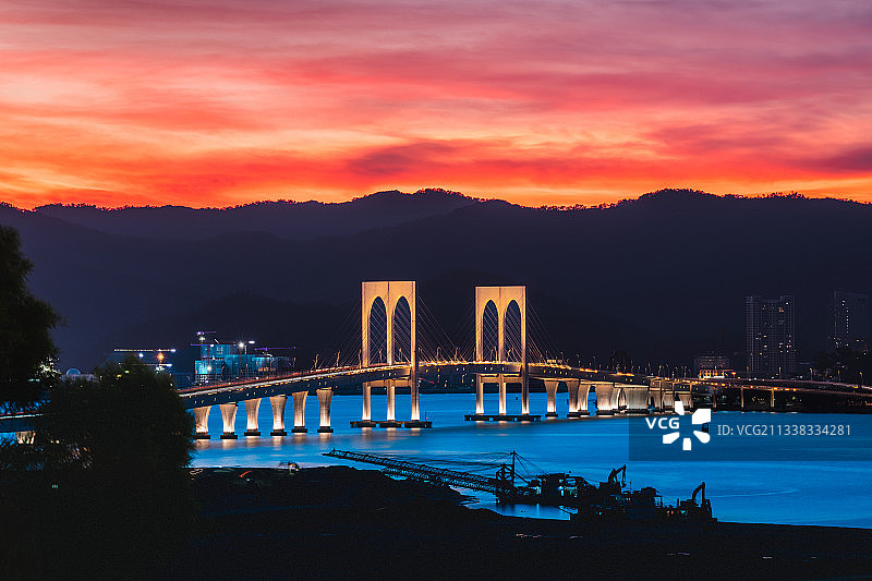 西湾大桥图片素材