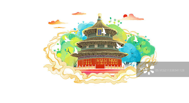 北京祈年殿图片素材