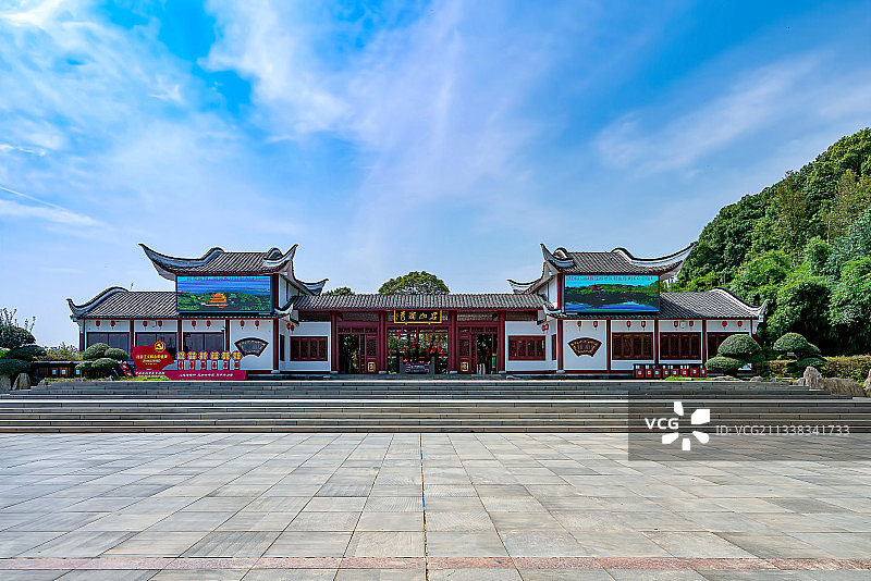 洞庭湖畔的君山岛之风光及景点图片素材