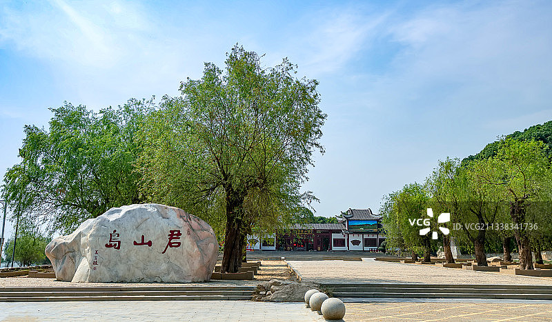 洞庭湖畔的君山岛之风光及景点图片素材