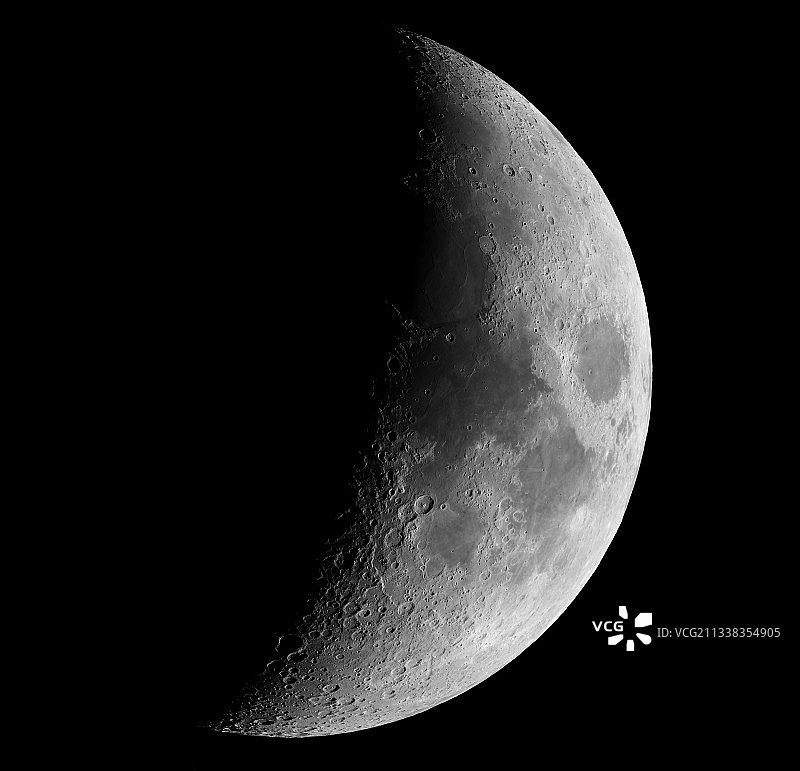 高清月球月相 20210218图片素材