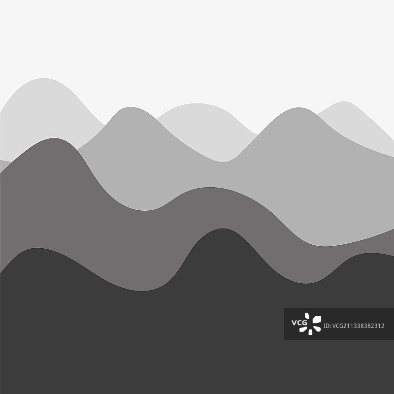 彩色风景剪影图片素材