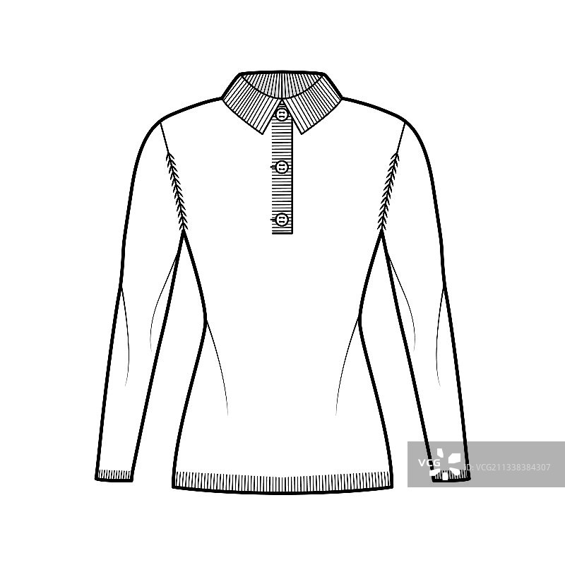 马球毛衣技术时尚设计图片素材