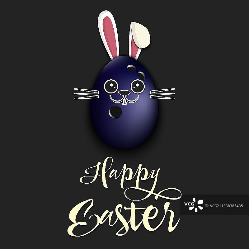 保龄球造型复活节兔子图片素材