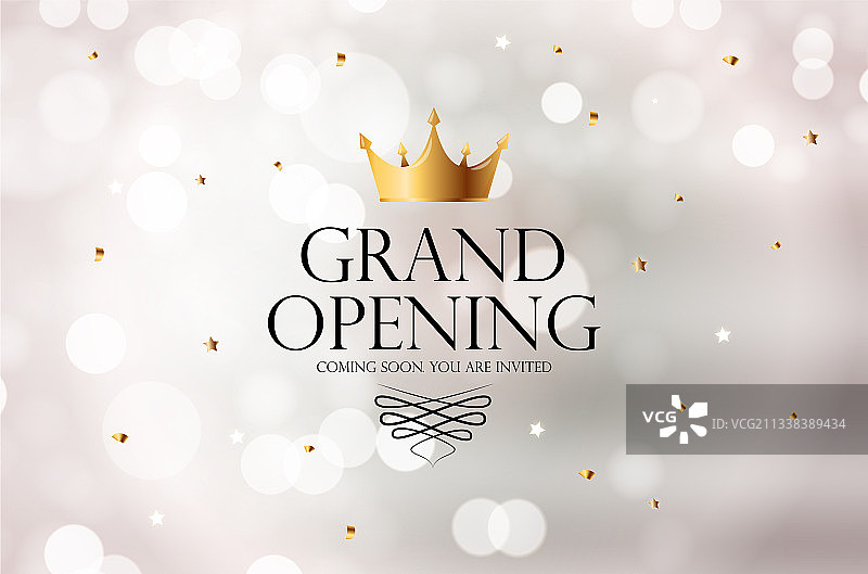 盛大开业豪华邀请横幅背景图片素材